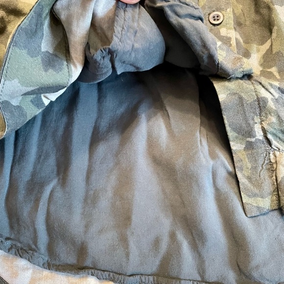 Anthropologie Cloth & Stone Nina Camo Mini Shirtdress - Picture 7 of 12